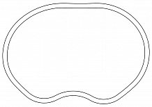 Прокладка коллектора для а/м Ford Focus II (05-)/Fusion (02-) 1.4i/1.6i (4 шт.) (впуск.)