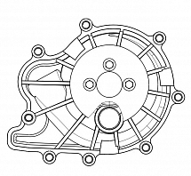 Насос водяной для автомобилей Sollers Atlant (23-)/JAC Sunray (23-) 2.7D [HFC4DE1-1D]