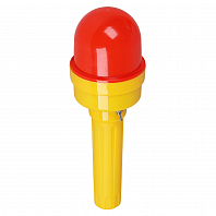 Фонарь сигнальный светодиодн. ФС-41.У, 250/85мм с фотоэл-том для конусов/вех/барьер.,столб., пластик, красн.