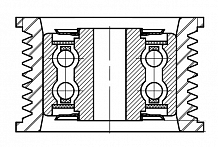Ролик приводного ремня для автомобилей Toyota Land Cruiser 200 (07-) 4.6i [UR] (опорный)