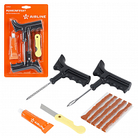 Ремкомплект для б/к шин пистолетные ручки (клей, шило: для жгута+спирал.насечк, жгуты 5 шт.)