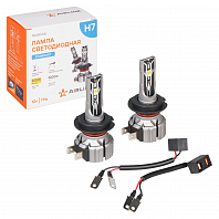 Лампа светодиодная H7 STANDARD, 17Вт, 4000Лм (2000Лм x 2), 3000К (Желтый), 12В, комплект 2 шт. МП-серия