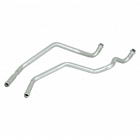 Патрубки отопителя для а/м УАЗ 3163 Патриот (05.2012-08.2016) (тип Sanden) (алюм.) (комплект, 2шт.) (без доп. отопителя)