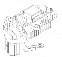 Регулятор напряжения генератора для автомобилей Toyota Corolla E10 (91-) 1.5i/Corona T21 (96-) 1.8i