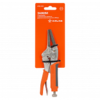 Зажим с фиксацией с удлиненным захватом двухкомпонентная рукоятка 180мм