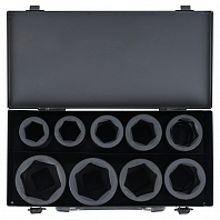 Набор головок ударных 1" 9пр. (26-50мм) металл.кейс