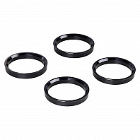 Кольцо центровочное для литого диска 66.6-57.1мм, комплект 4 шт., алюминий