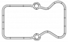 Прокладка клапанной крышки для а/м КАМАЗ 5490 (13-)/Mercedes-Benz Axor (01-) [OM457]