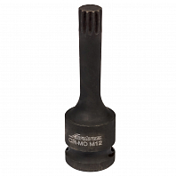 Головка ударная торцевая 1/2" DR внешний SPLINE M12 L=78 мм