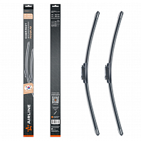 Щетки стеклоочистителя комплект 600/550мм (24"/22") бескаркасные PREMIUM с креплением "Pinch Tab", 2 штуки