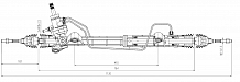Механизм рулевой (рейка) для автомобилей Mazda 6 (02-) (гидравлический)
