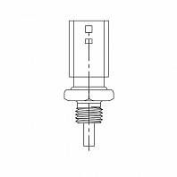 Датчик температуры для автомобилей Renault Logan II (14-) 1.6i/Duster (10-) 2.0i (под скобу)
