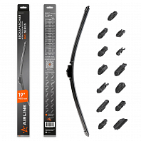 Щетка стеклоочистителя бескаркасная PRO 480мм (19") 13 адаптеров