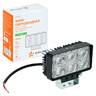 Фара светодиодная прямоугольная, 6LED, направленный свет, 18Вт, 110x81x46мм, 12/24В, PLUS