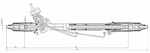 Механизм рулевой (рейка) для автомобиля Audi A4 B5 (94-)/VW Passat B5 (96-) (гидравлический)