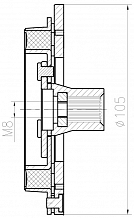 Пластина прижимная для компрессора кондиционера LCAC 1020 LUZAR
