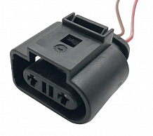 Разъём 2 pin с проводами для расширительного бачка VAG Tiguan, Yeti, Passat, Jetta, Q3