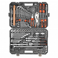 Набор инструментов универсальный 142пр. (головки 1/2", 1/4", 3/8") кейс