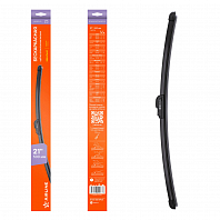 Щетка стеклоочистителя 530мм (21") бескаркасная, 1 адаптер (Hook 9x3, 9x4 mm - Крючок 9x3, 9x4 мм)