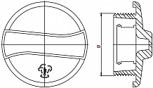 Крышка (пробка) расширительного бачка для а/м VW Transporter T4 (90-)/Passat B3/B4 (88-)/Golf III (91-) 1.4 bar