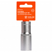 Головка торцевая 1/2" DR шестигранная 22мм глубокая пласт. подвес