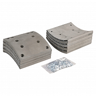 Накладка тормозной колодки для автомобилей MAN/Mercedes (WVA 19495) ремкомплект 8 шт. R1 с заклёпками