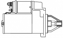 Стартер для спецтехники МТЗ, ВгТЗ с пуск. дв. ПД-10/16УД/П-350 12В 1,55кВт