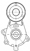 Ролик приводного ремня для автомобилей Chery Amulet A15 (03-) 1.5i/1.6i (с натяжным механизмом)