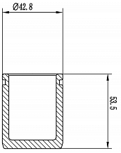 Поршень суппорта для автомобилей Jetour X90 plus (21-) передний d=43мм