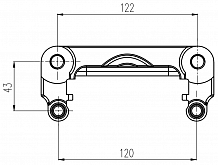 Скоба тормозного суппорта для автомобилей Nissan Qashqai (06-)/Juke (10-)/Tiida (15-) задняя