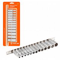 Набор головок торцевых 3/8" DR шестигранных глубоких 13пр. (6,7,8,9,10,11,12,13,14,15,16,17,19мм)