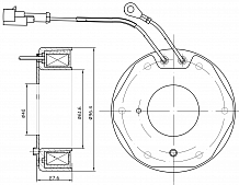 Катушка электромагнитная компрессора кондиционера для автомобилей Iveco Stralis (02-)