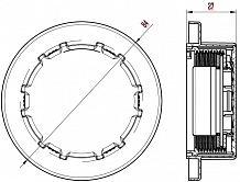 Крышка (пробка) расширительного бачка для а/м Land Rover Range Rover IV (12-)/Discovery IV (09-)/Jaguar F-Pace (16-) 2.0bar
