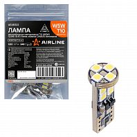 Лампа светодиодная T10 (W5W) PRO, 6000K (Белый), 12/24В, 2.5Вт, 12LED, Биполярная, Обманка CAN bus