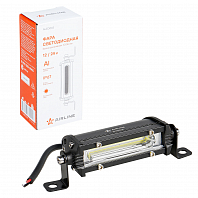 Фара светодиодная (балка) однорядная, 1COB (12LED), дальний свет, 6Вт, 108x30x47мм, 12/24В