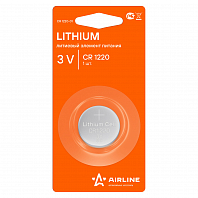 Батарейка CR1220 3V для брелоков сигнализаций литиевая 1 шт.
