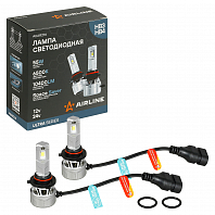 Лампа светодиодная HB3/HB4 ULTRA, 55Вт, 10400Лм (5200Лм x 2), 6500К (Белый), 12/24В, комплект 2 шт. МП-серия