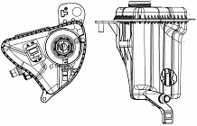 Бачок расширительный охлаждающей жидкости для а/м BMW 5 (F10/F11) (09-)/7 (F01/F02) (08-) 2.0D/3.0D/3.0i [B47; N47; N54; N55; N57]