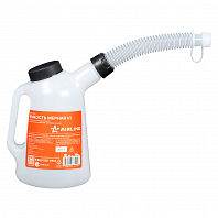 Емкость (лейка) мерная PRO 1л пластиковая для масла и тех. жидк., резьб. крышка