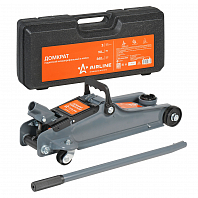 Домкрат подкатной 2т 90-340мм, низкопрофильный, кейс МП-серия