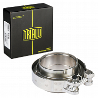 Хомут глушителя V-band с фланцами D=57 мм (нержавеющая сталь)