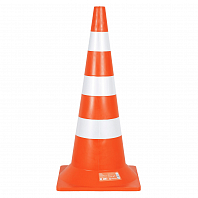Конус дорожный 750мм, 3 световозвр.полосы, оранжевый