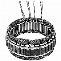 Статор генератора для автомобилей Ford Fusion (02-)/Fiesta V (01-) 1.4i/1.6i (D=119мм)