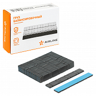 Груз балансировочный самоклеящийся стальной 4*5гр/4*10гр, 50 шт., темно-серый (графит)