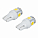 Лампа светодиодная T10 (W5W) STANDARD, 6000K (Белый), 24В, 0.6Вт, 5LED, Полярная, комплект 2 шт. airline AEAR304 
