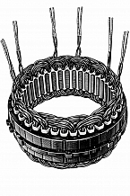 Статор генератора для автомобилей Fiat Ducato (Sollers-RUS) (94-)/Iveco Daily (96-)/УАЗ Патриот 2.3JTD (D=144мм)