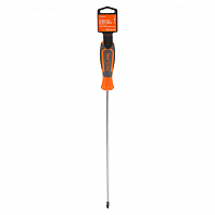 Отвертка крестовая PZ2x250мм, магнитный наконечник, пласт.подвес