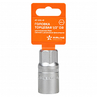 Головка торцевая 1/2" DR шестигранная 21мм свечная с резиновым фиксатором