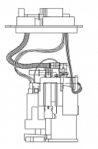 Модуль топл. насоса для автомобилей Mercedes-Benz Sprinter W906 (06-) 2.1CDI (дополнительный отопитель, с шлангом)