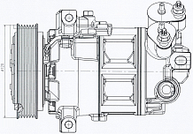 Компрессор кондиционера для автомобилей Geely Coolray (18-)/Tugella (19-) 1.5T/2.0T